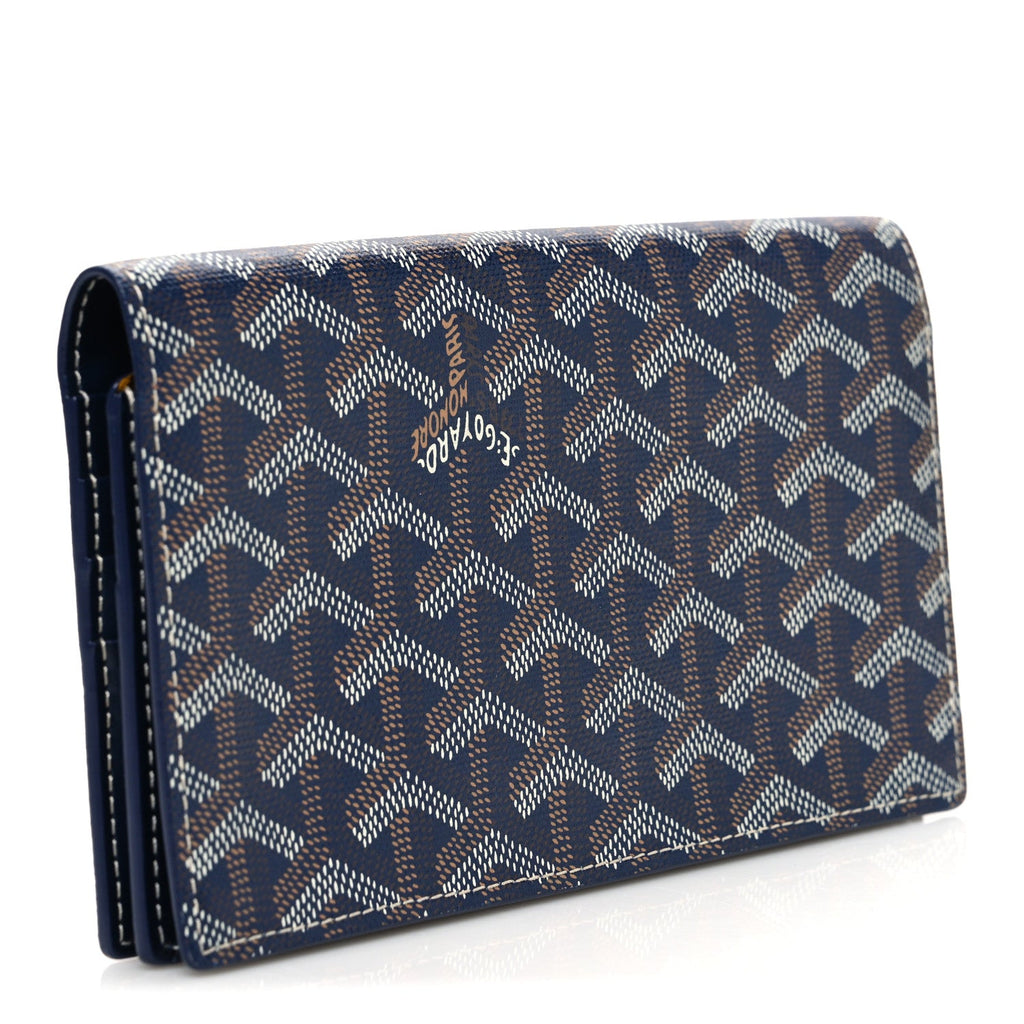 Goyardine Richelieu Wallet Navy