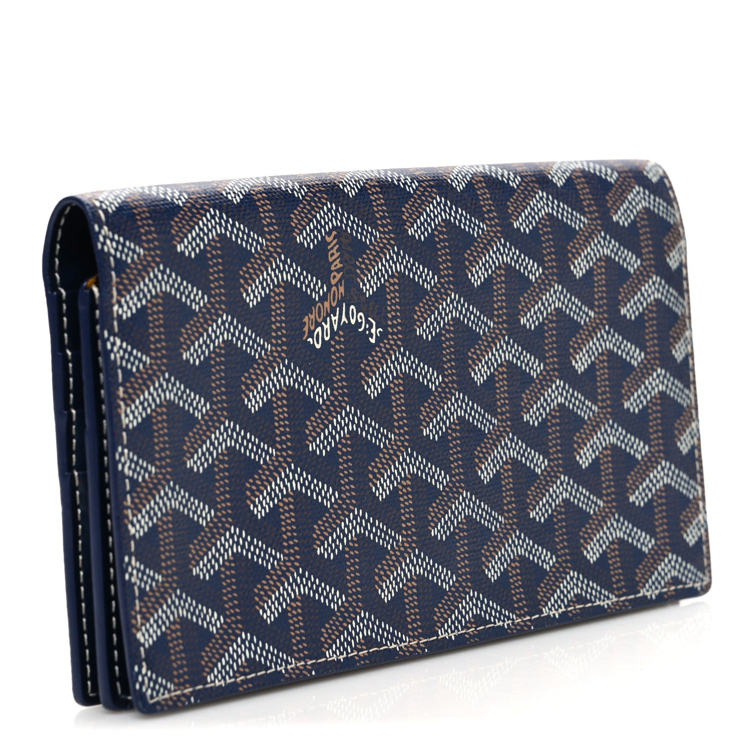 Goyardine Richelieu Wallet Navy