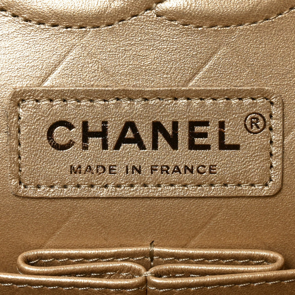 Lambskin Quilted Medium Rue Cambon Charms Double Flap Black