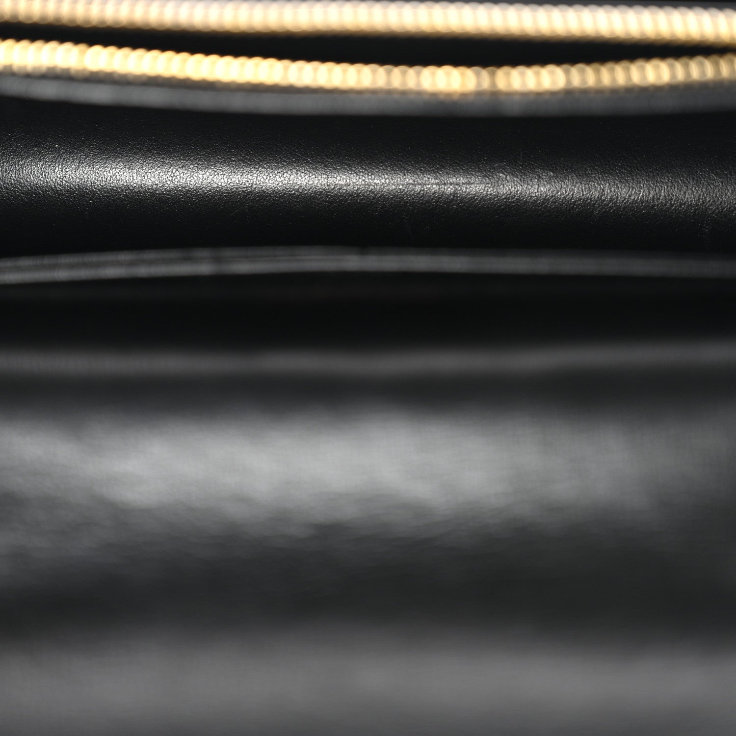 Calfskin Monogram Sunset Chain Wallet Black