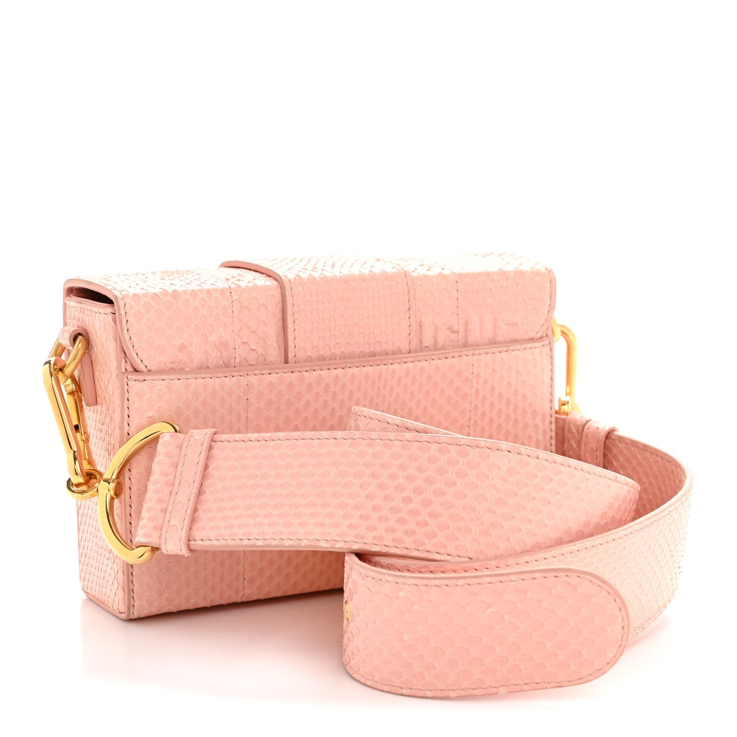 Snakeskin 30 Montaigne Box Bag Rose Clair