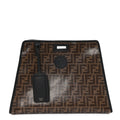 Glazed Fabric Vitello Century FF 1974 Stamp Patch Medium Peekaboo Defender Cover Mogano Panna Black