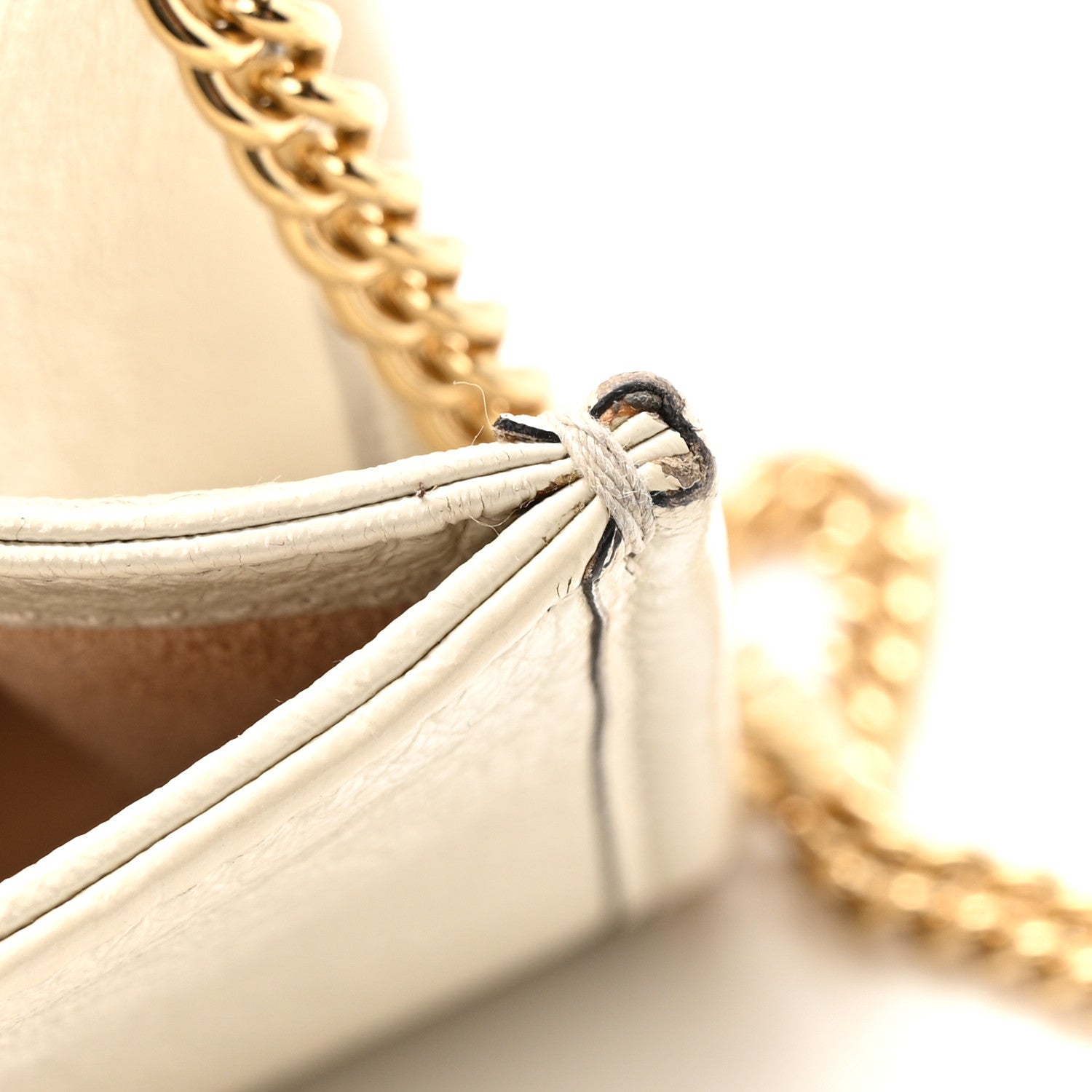 Textured Calfskin Web Mini Rajah Slim Flap Shoulder Bag Mystic White