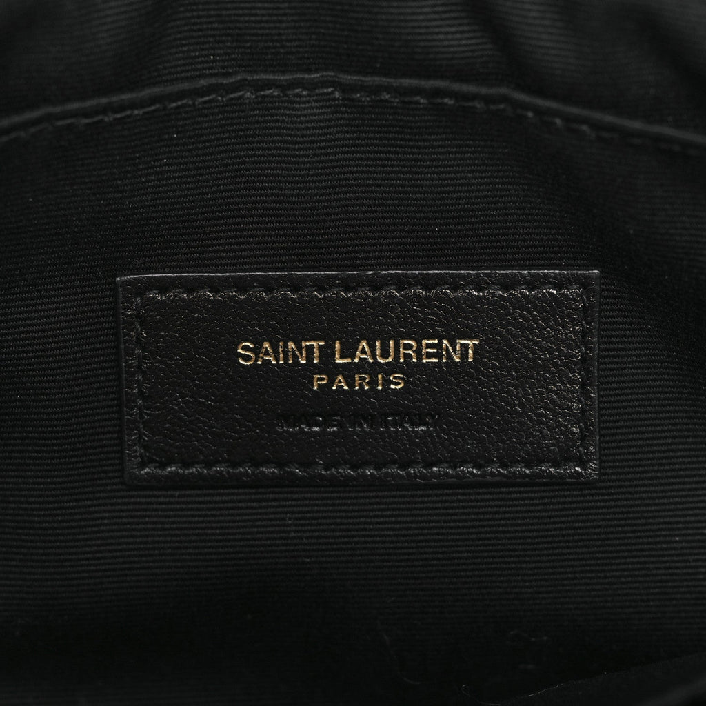Calfskin Matelasse Monogram Cassandre Tablet Pouch Black