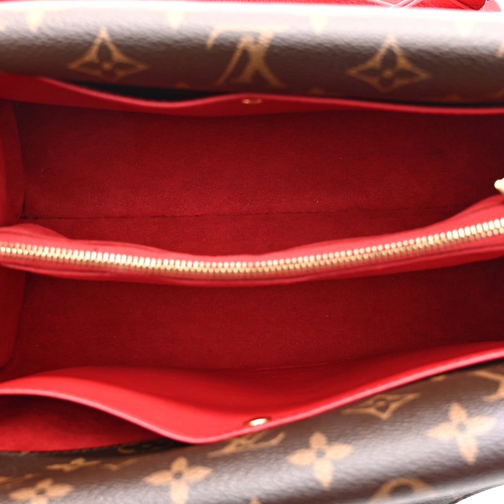 Grained Calfskin Monogram Double V Rubis