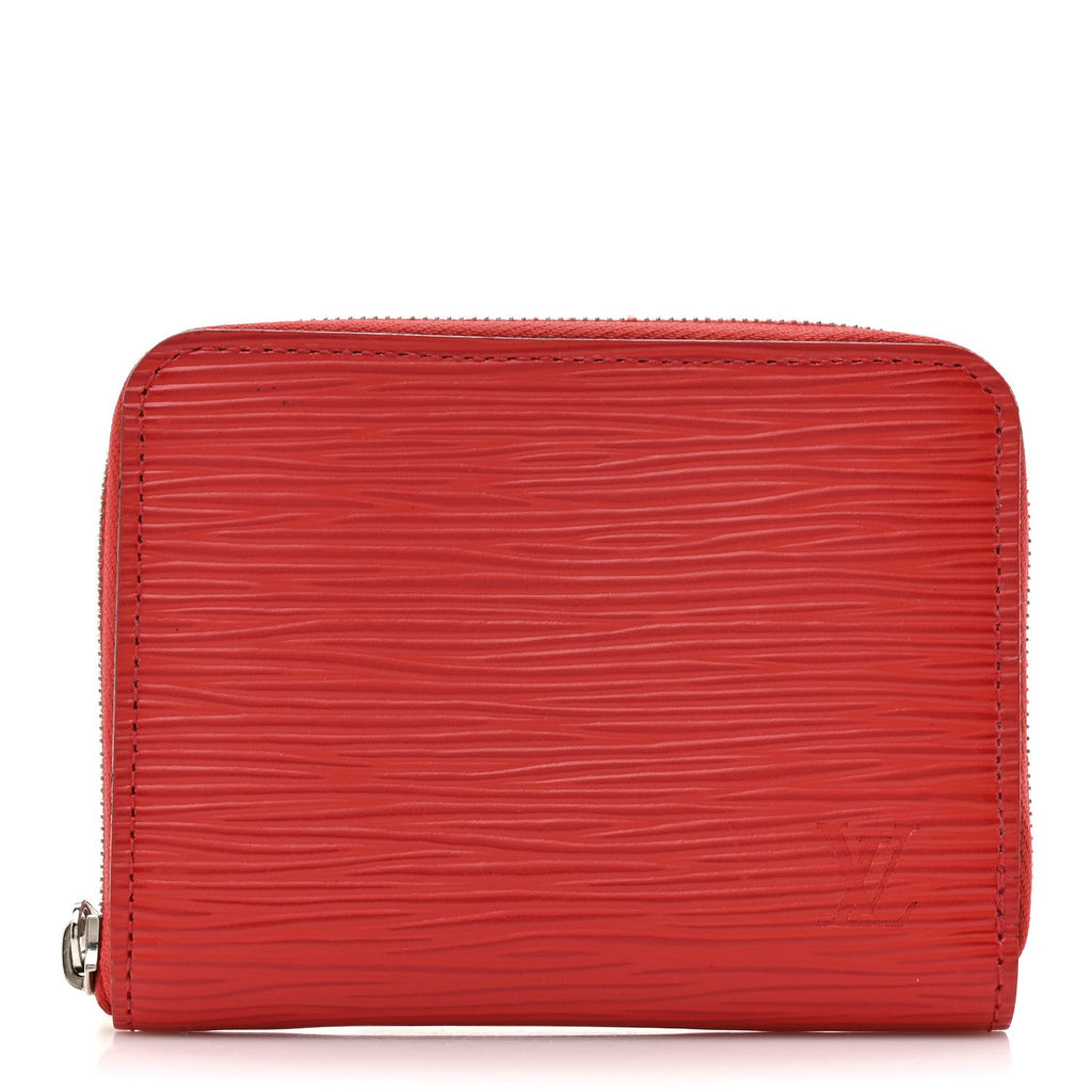 Epi Zippy Coin Purse Coquelicot