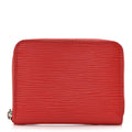 Epi Zippy Coin Purse Coquelicot