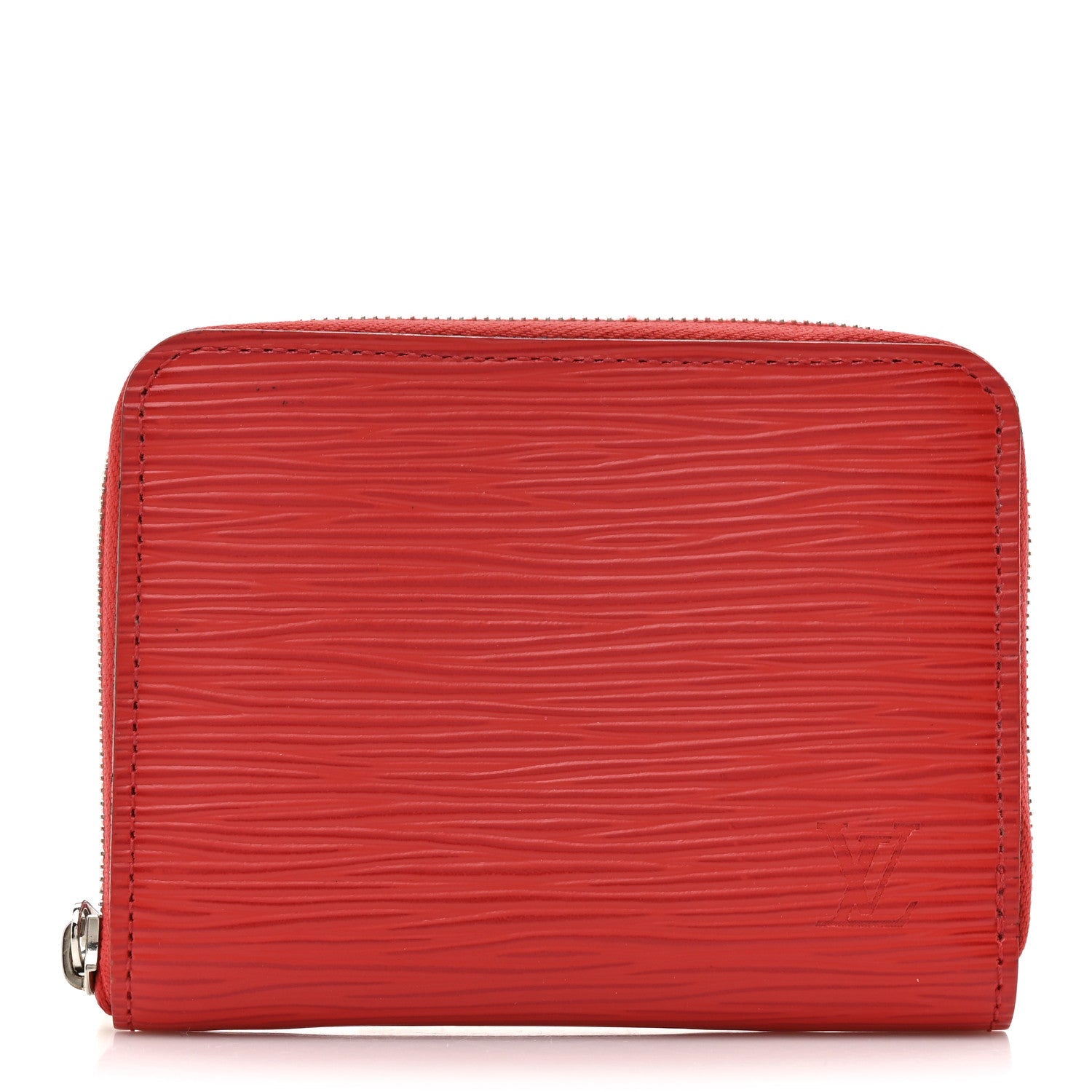 Epi Zippy Coin Purse Coquelicot