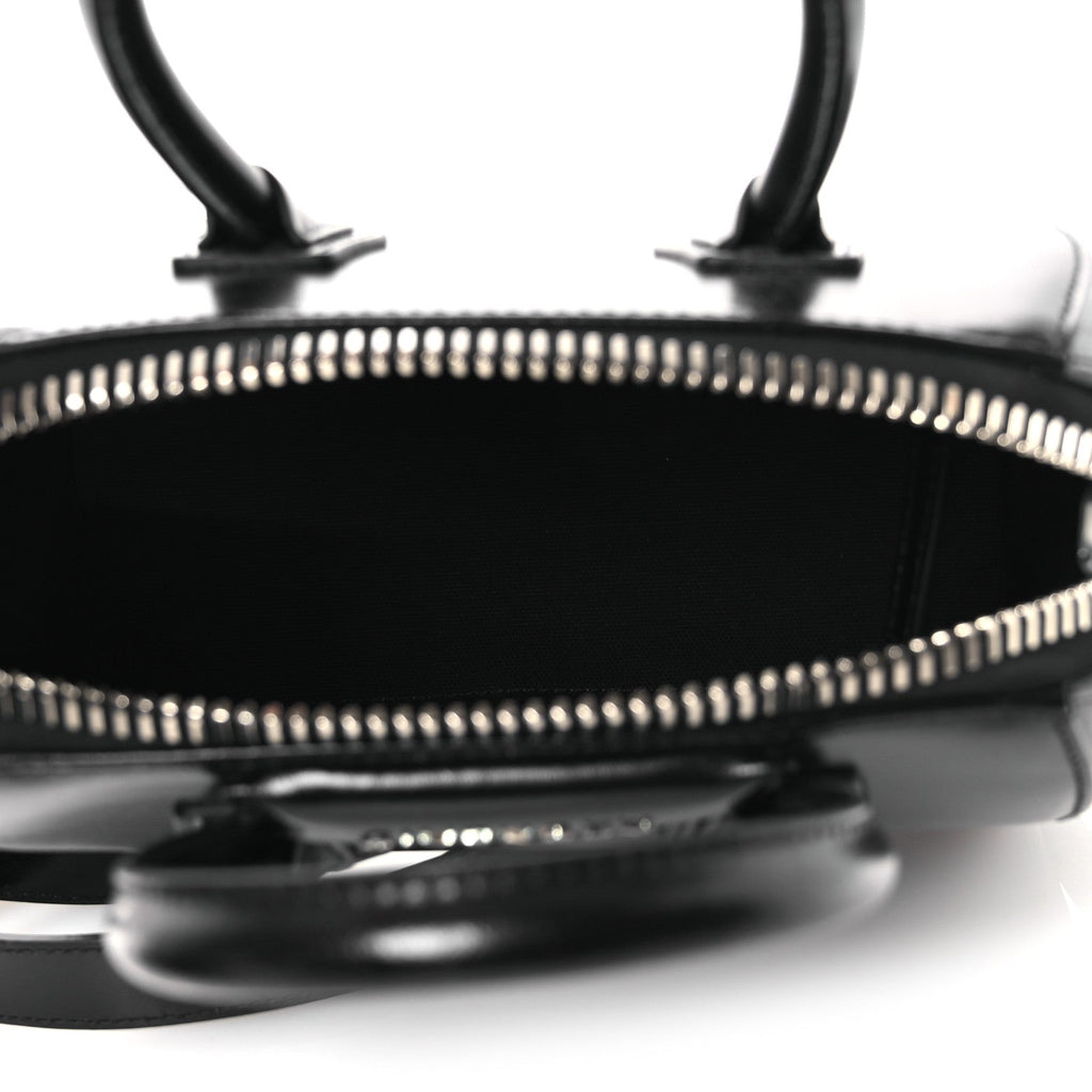 Shiny Lord Calfskin Mini Antigona Black