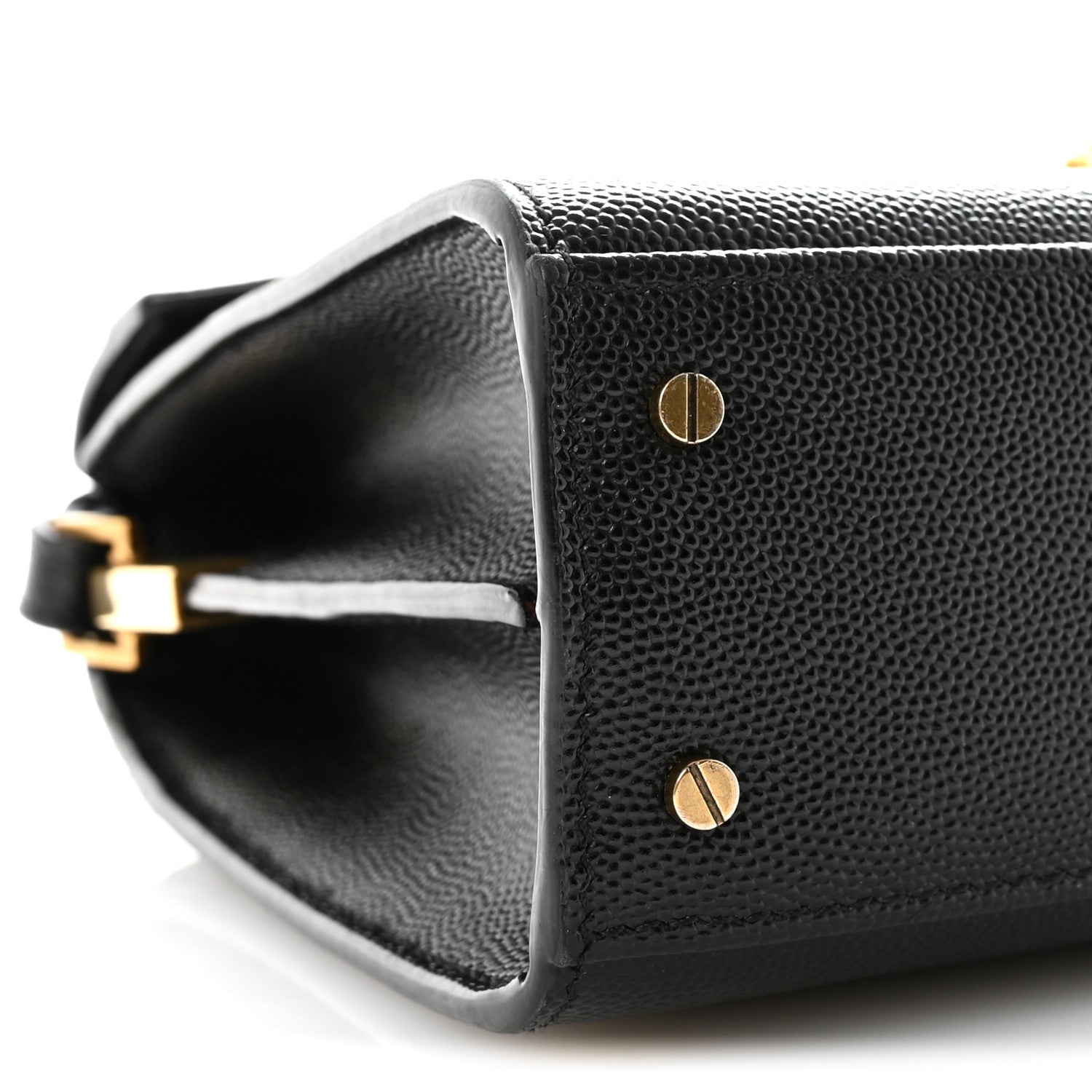 Grain De Poudre Mini Classic Monogram Cassandra Top Handle Black
