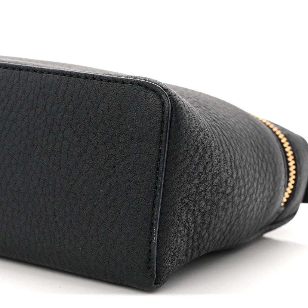Grained Calfskin L19 Extra Pocket Pouch Navy