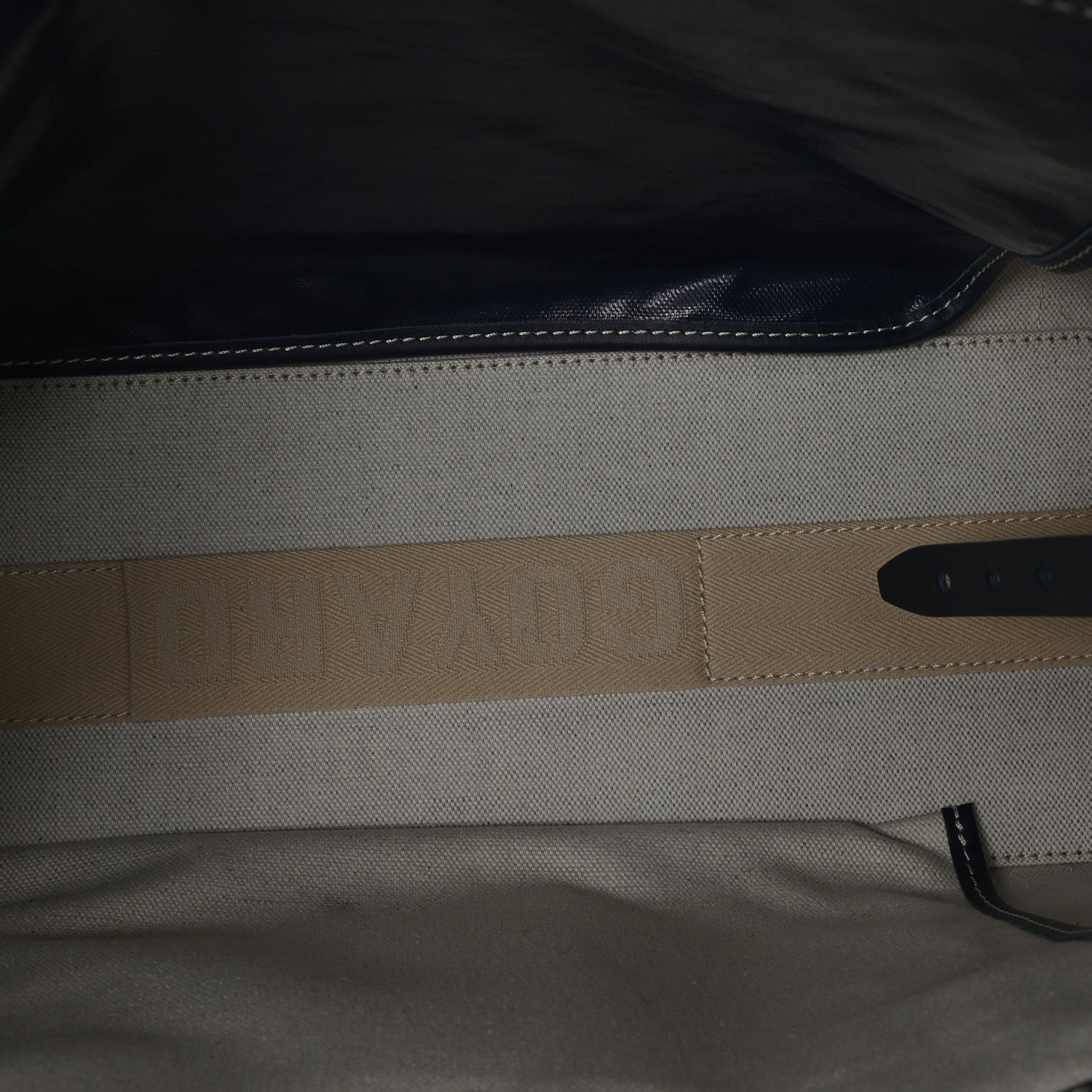 Goyardine Bellechasse Biaude MM Tote  Navy Blue