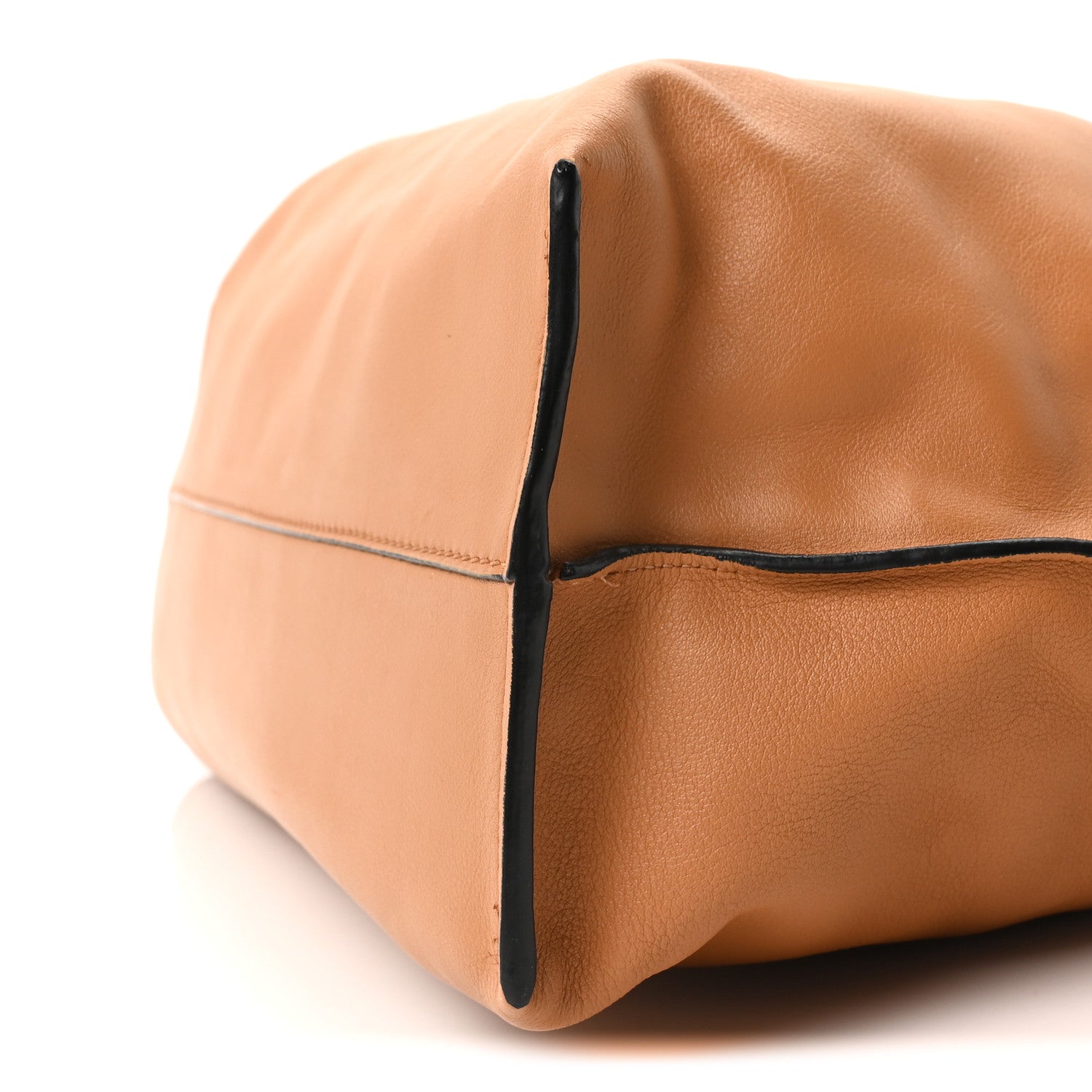 Calfskin Large Flamenco Knot Bag Warm Desert