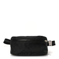 Nylon Monogram Fanny Pack Belt Bag Black