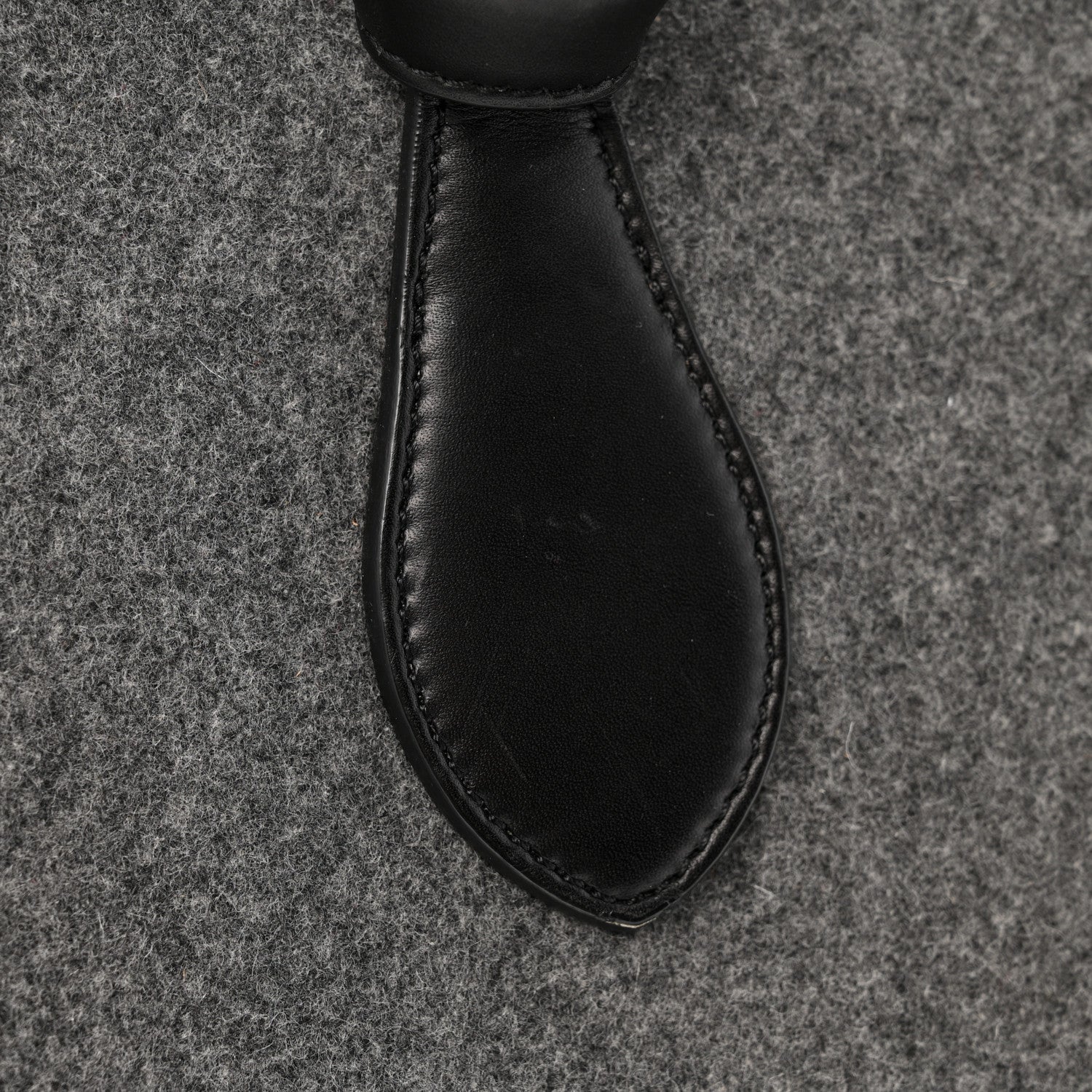 Felt Calfskin Medium Tie Knot Tote Grey Black