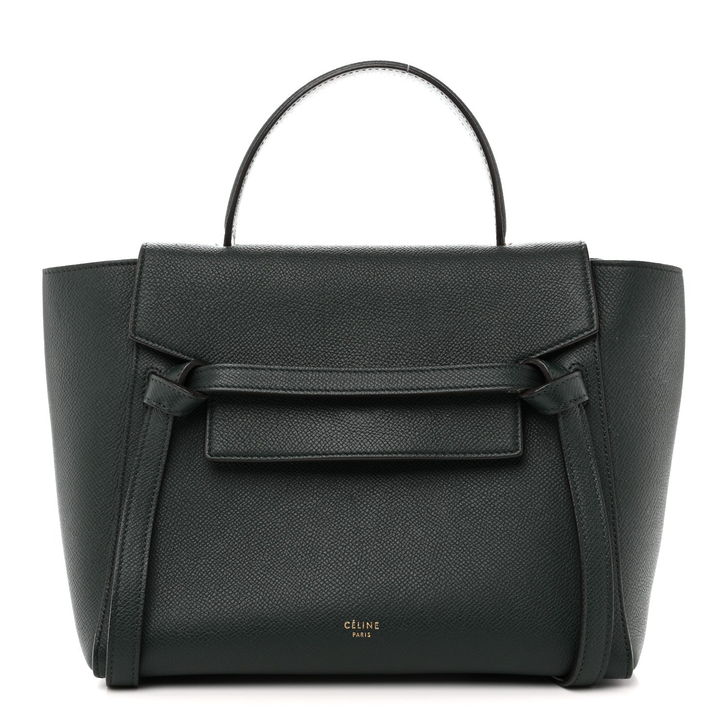 Grained Calfskin Micro Belt Bag Amazone