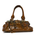Crinkled Patent Medium Paddington Satchel