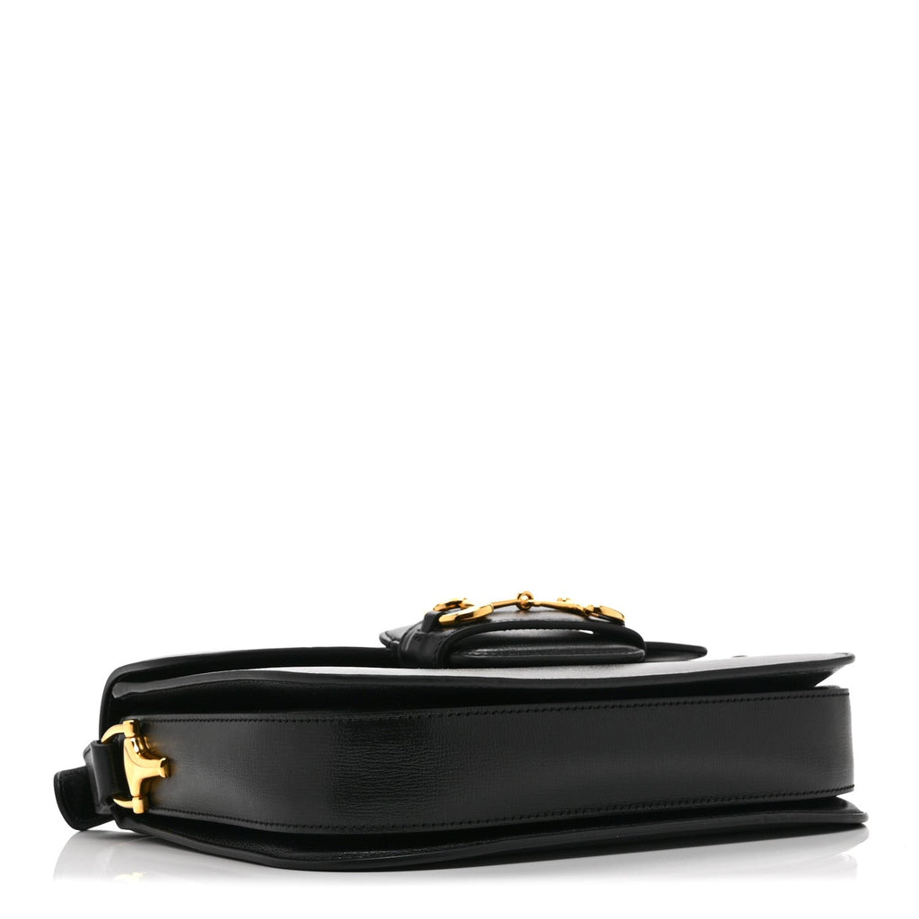 Azalea Calfskin Horsebit 1955 Shoulder Bag Black