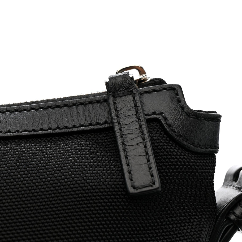 Techno Canvas Web Messenger Bag Black