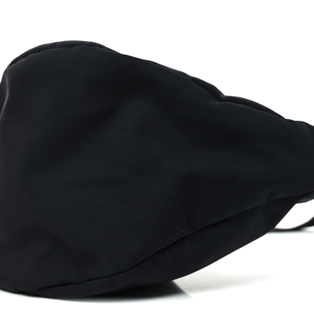 Nylon Slouchy Banana Two Bag Black