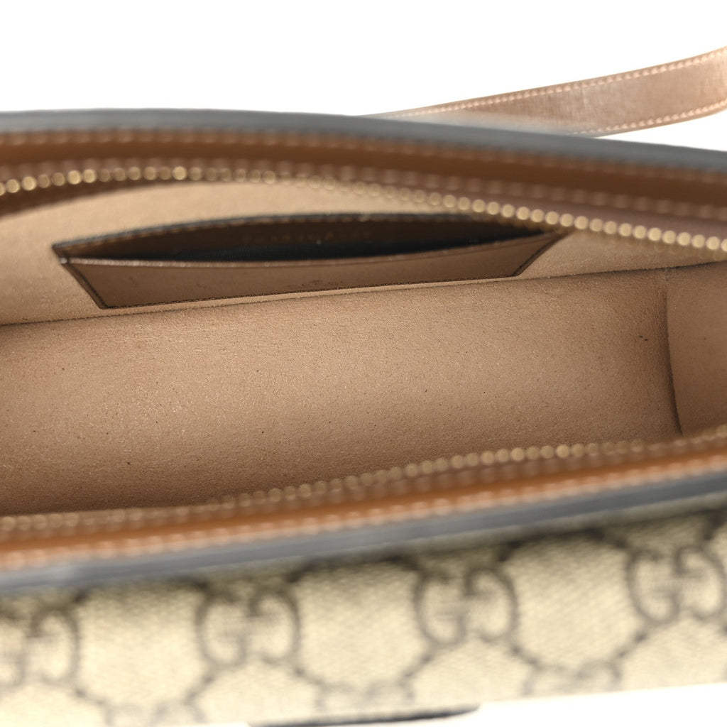 GG Supreme Monogram Canvas Interlocking G Belt Bag Beige Ebony