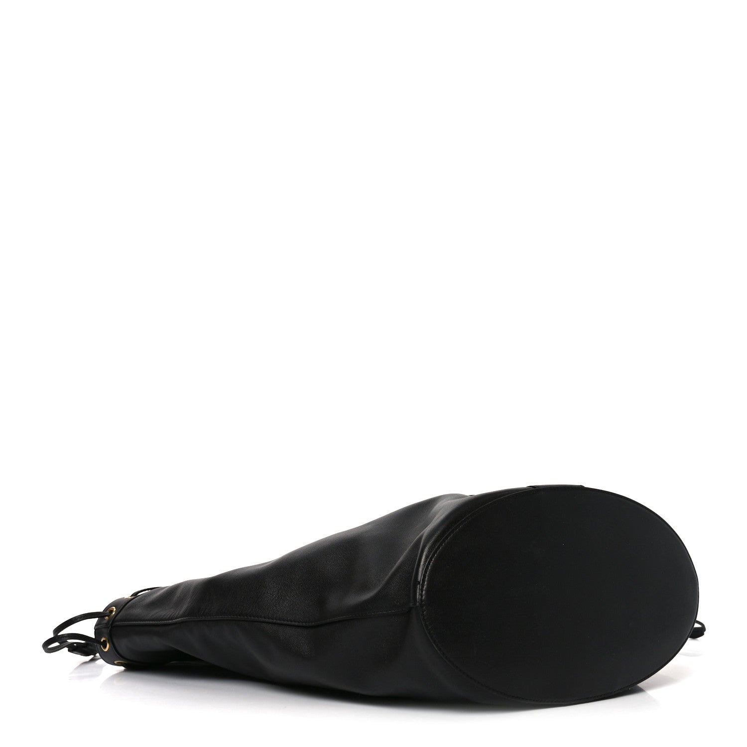 Santorini Lux Calfskin Y Drawstring Tote Black