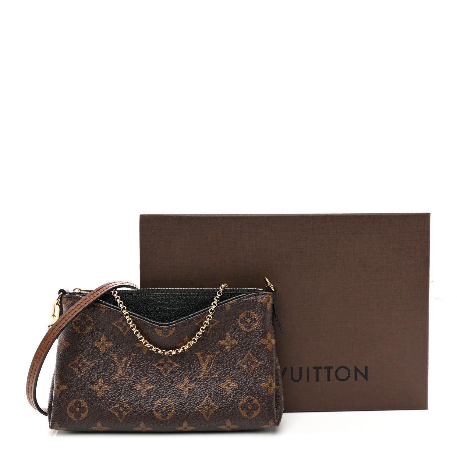 Monogram Pallas Clutch Black