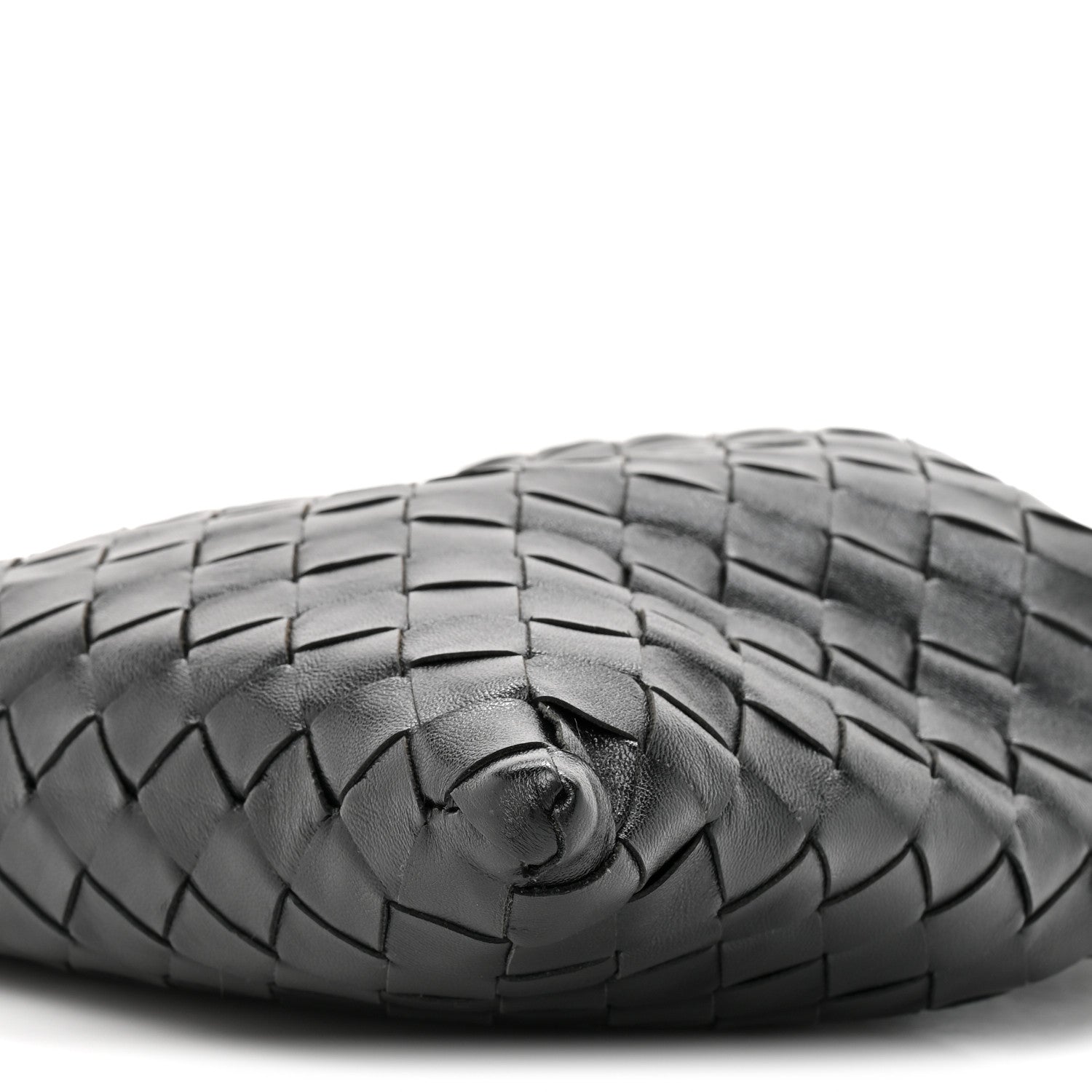Calfskin Intrecciato Mini Hop Black