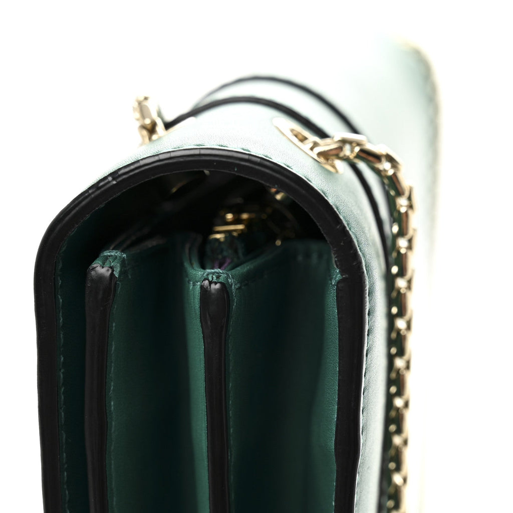 Calfskin Serpenti Forever Medium Shoulder Bag Emerald Green