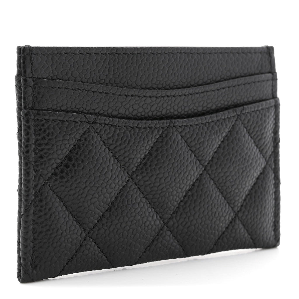 Caviar Quilted  Holder Black