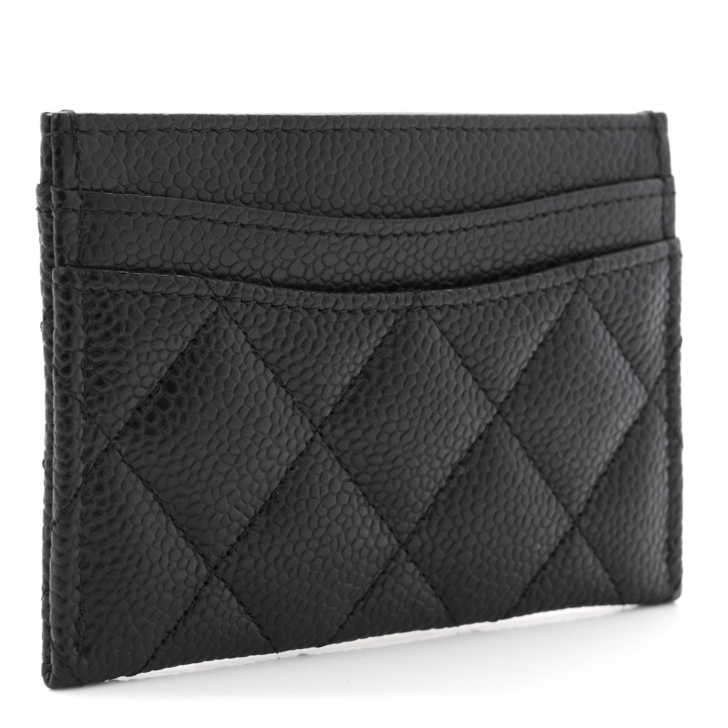 Caviar Quilted  Holder Black