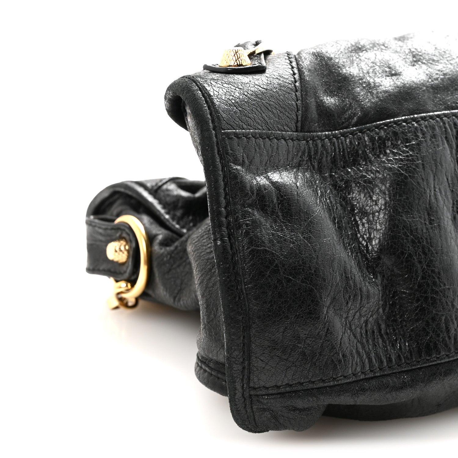 Agneau Giant 12 Gold Hardware City Black
