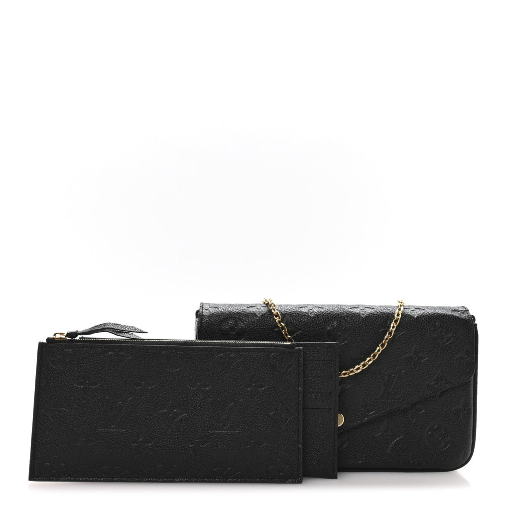 Empreinte Pochette Felicie Chain Wallet Black