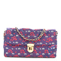 Tessuto Nylon Lurex Embroidered Flap Viola