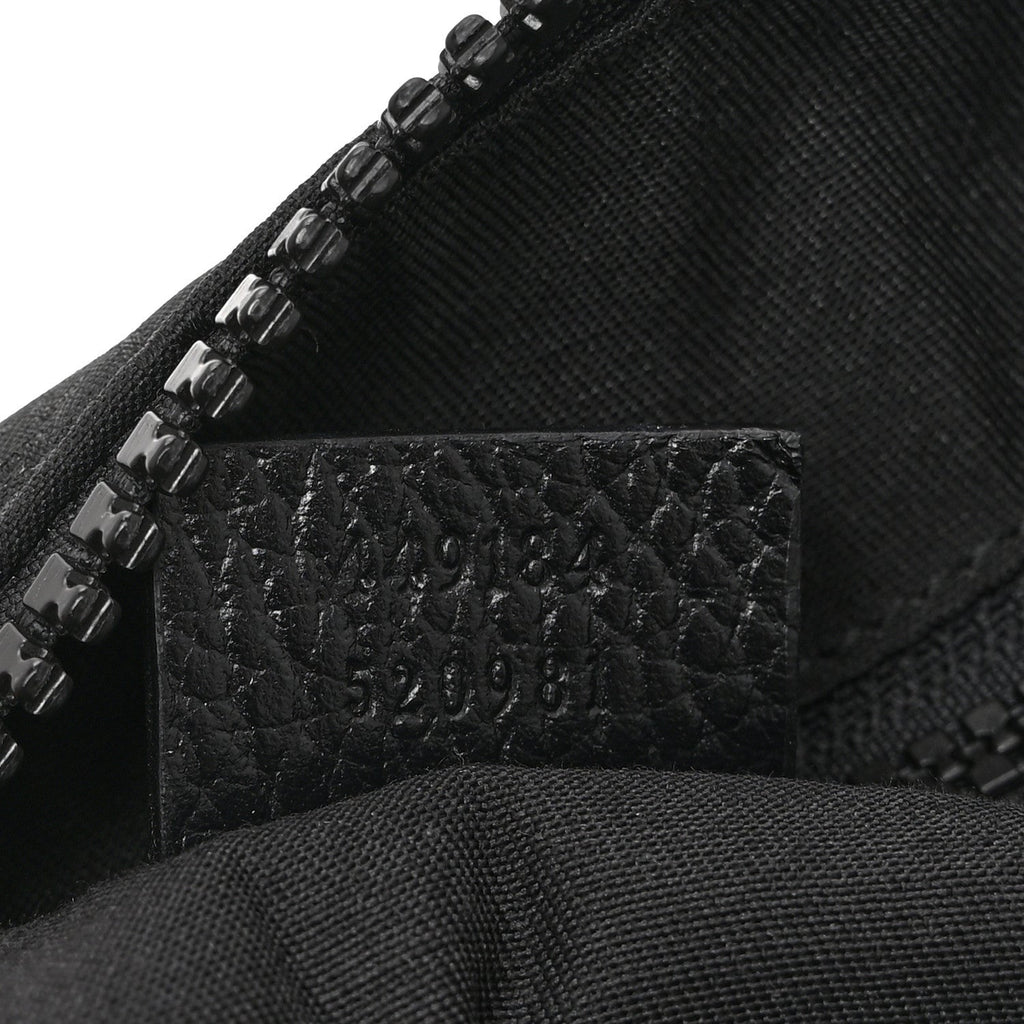 Nylon Monogram Small Flat Messenger Bag Black