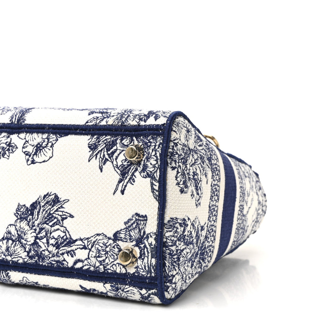 Canvas Reverse Embroidered Rêve d'Infini Medium Lady D-Lite Blue Multicolor
