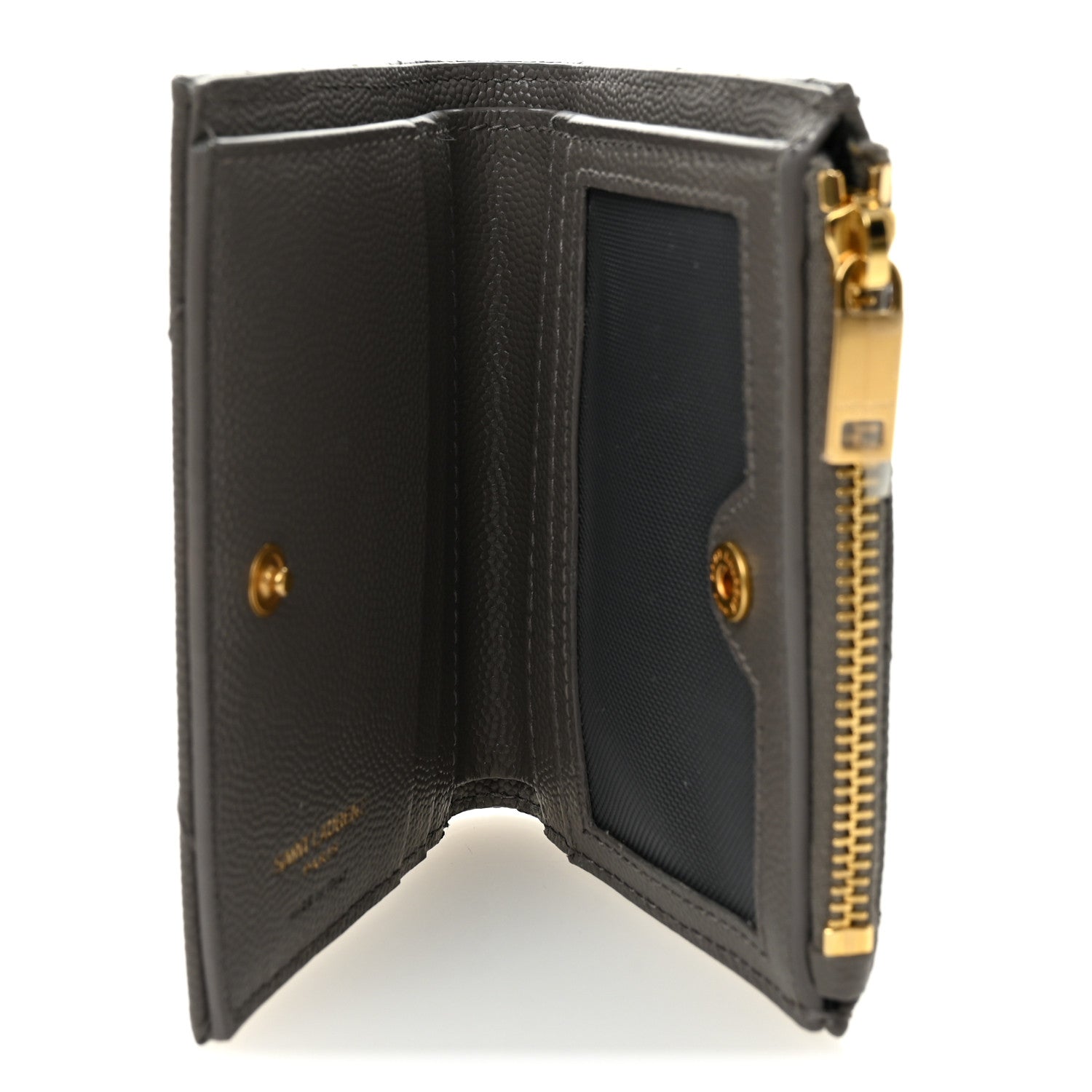 Grain De Poudre Matelasse Chevron Monogram Zipped  Case Tech Fog