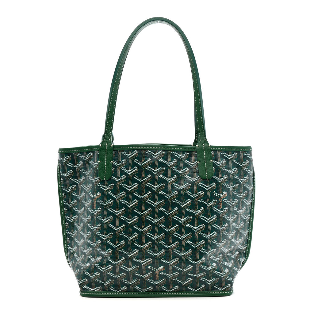 Goyardine Reversible Mini Anjou Green