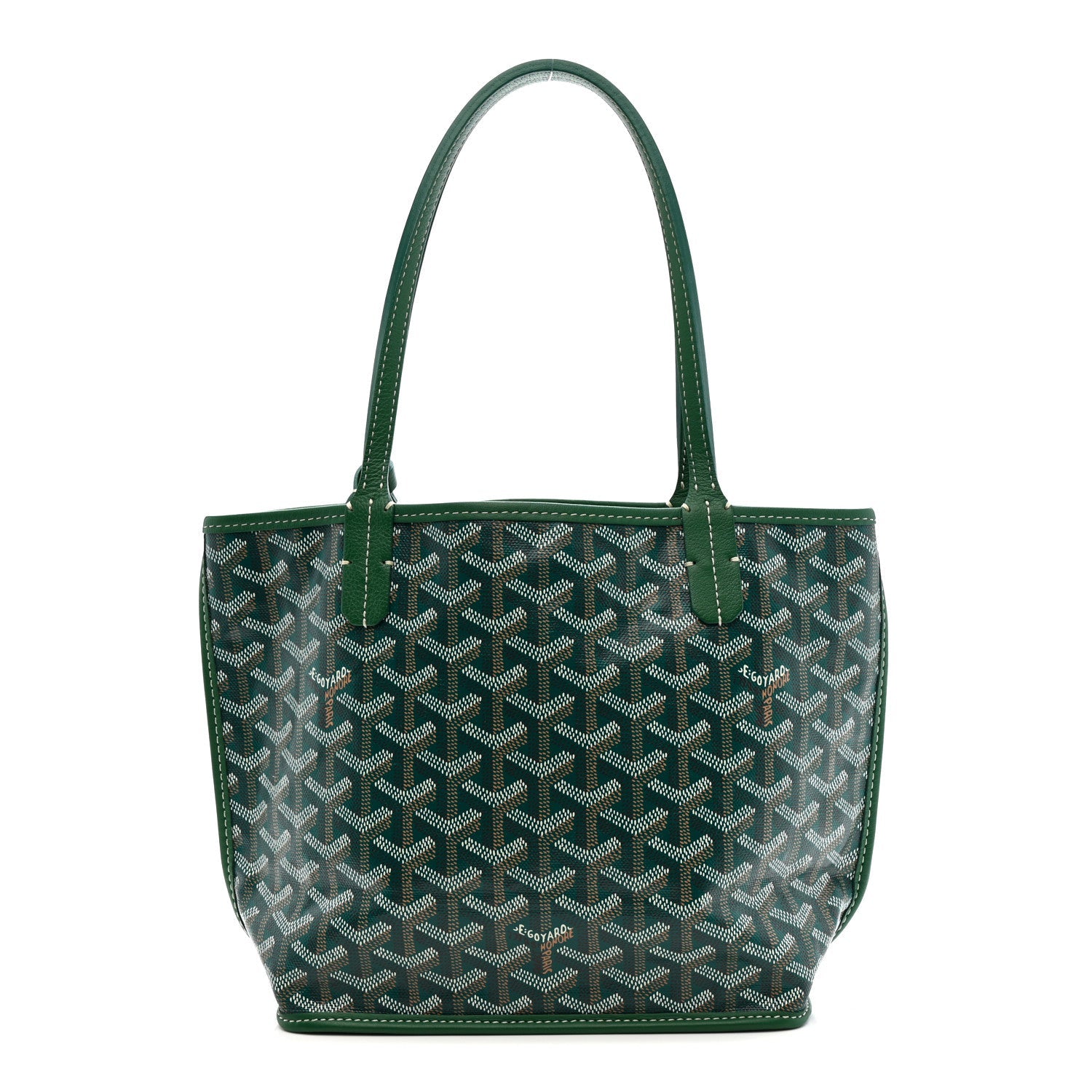 Goyardine Reversible Mini Anjou Green