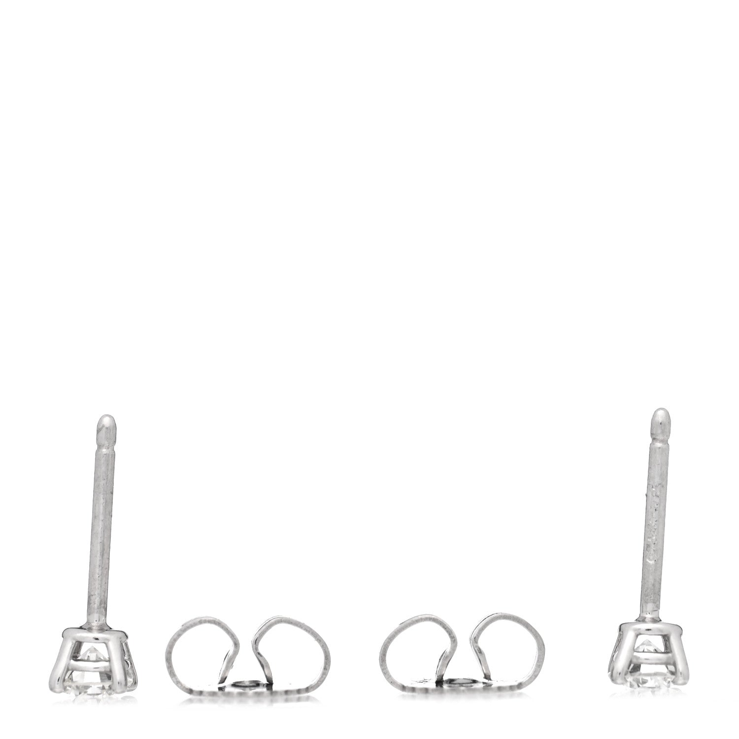 Platinum Diamond .32ctw Solitaire Earrings