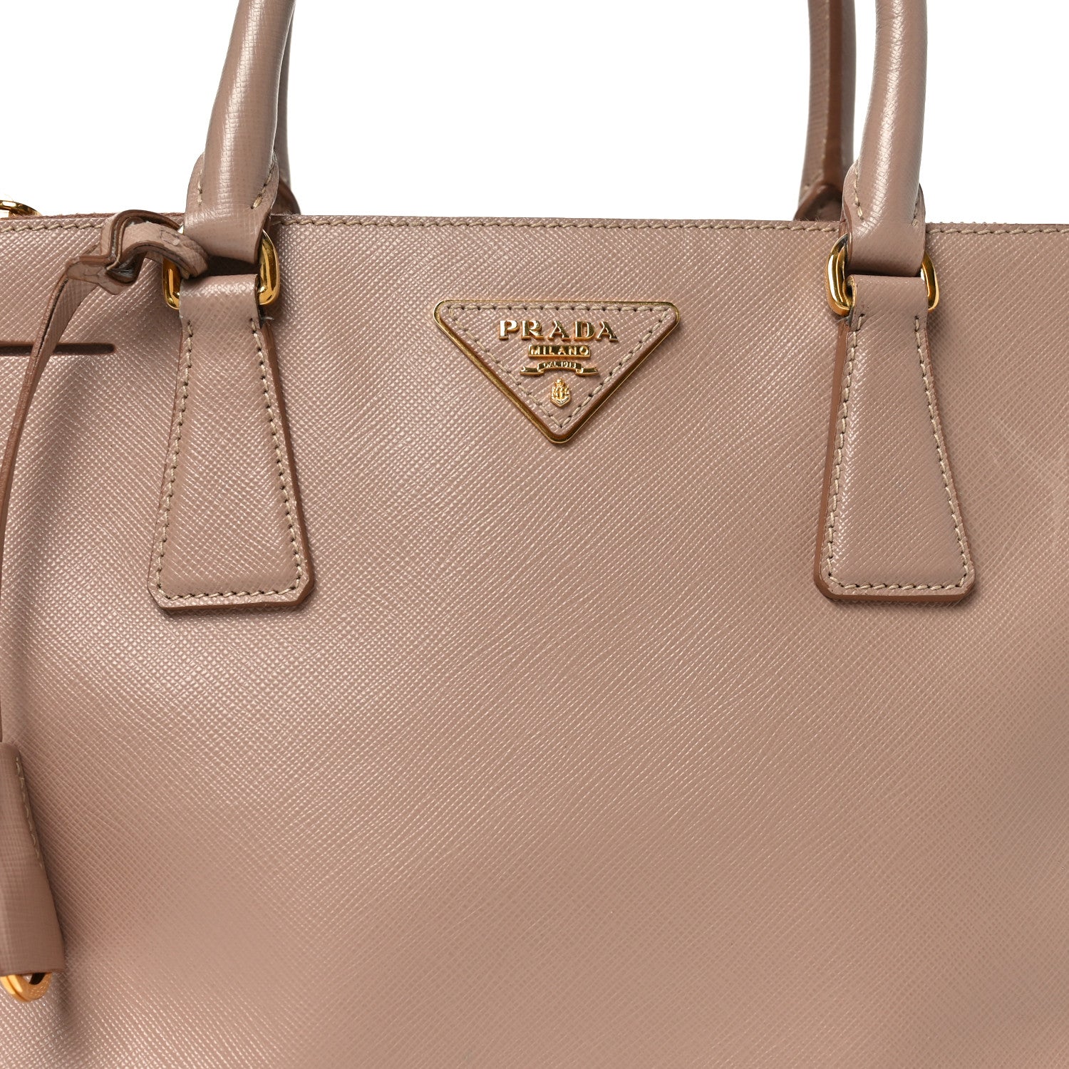 Saffiano Small Galleria Double Zip Tote Cammeo