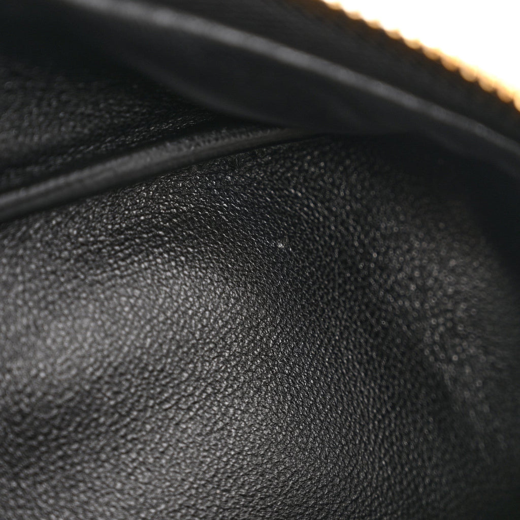 Soft Calfskin Swing Shoulder Bag Black Hazelnut