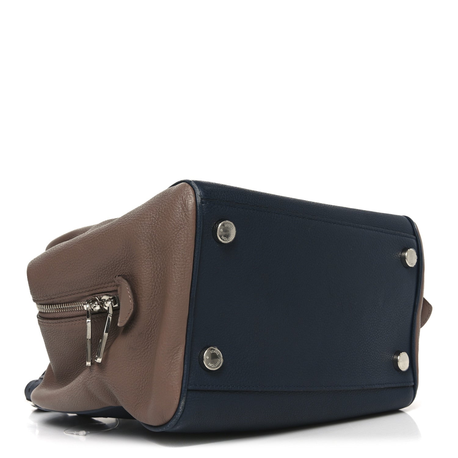 Veau Ecorce Haute Maroquinerie Milaris Blue Marine Vison