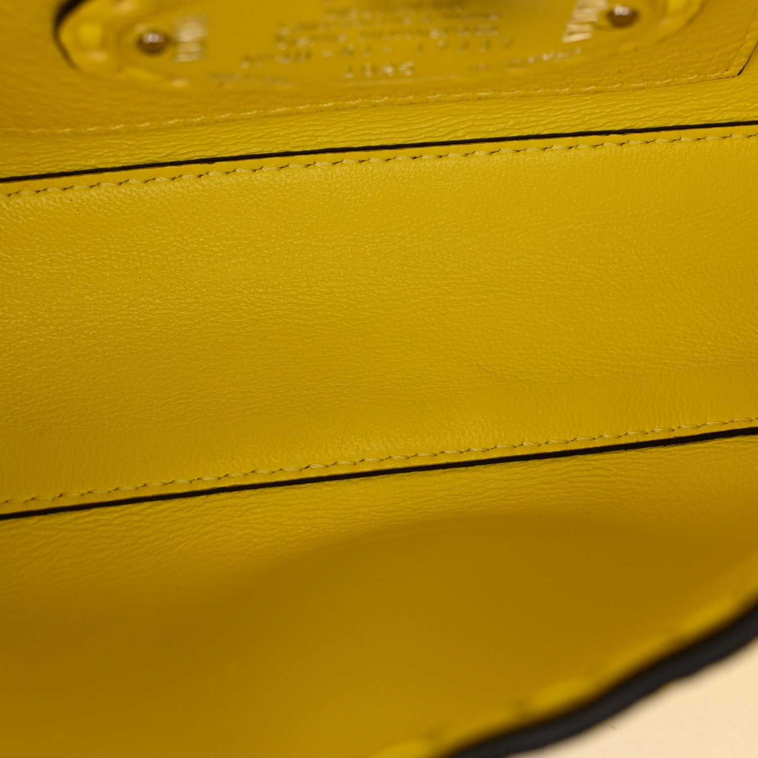Cuoio Roma Sellerissima Nappa Sintetica Tape Stitch Mini Baguette  Pomelo