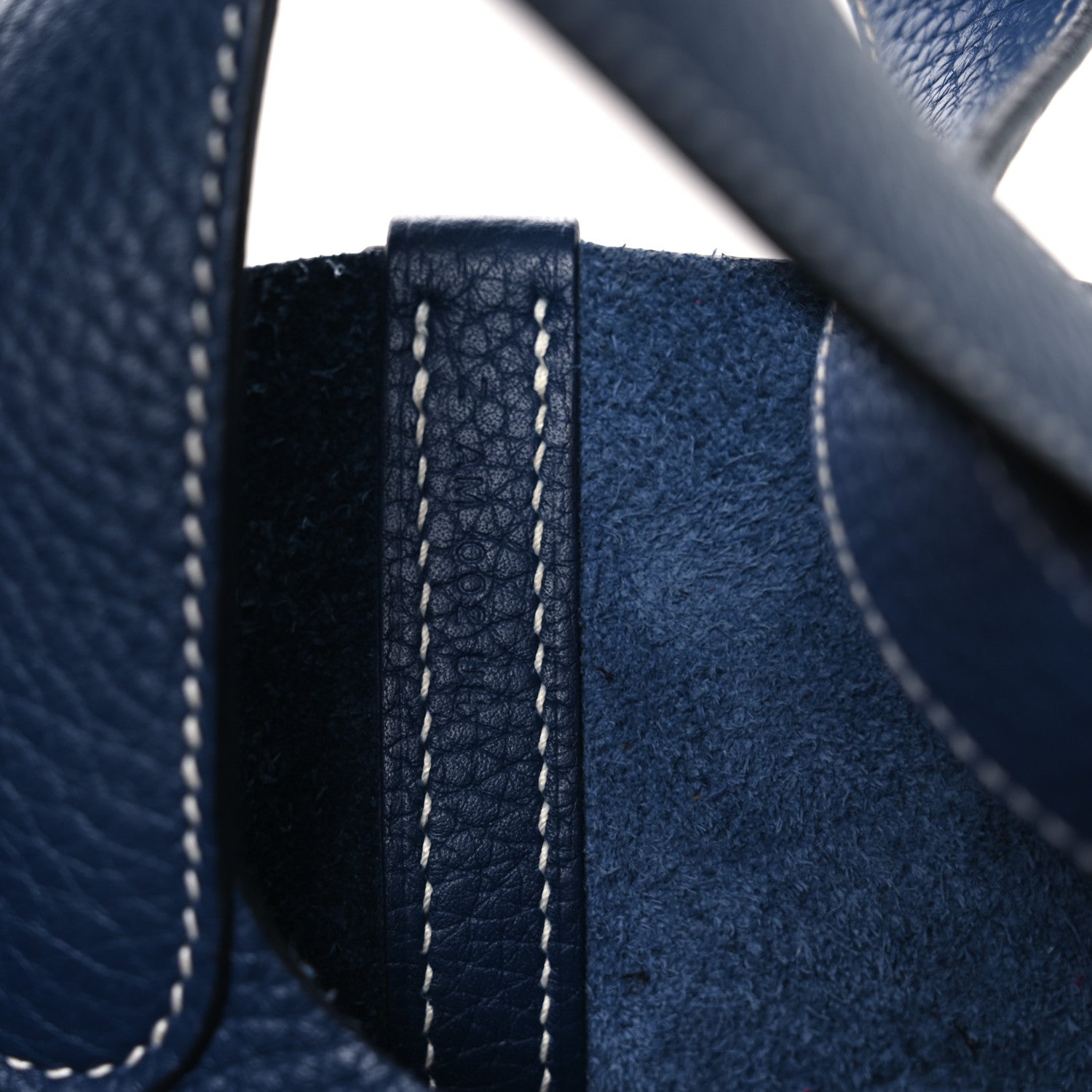 Taurillon Clemence Casaque Picotin Lock 22 MM Bleu Saphir Bleu Brighton