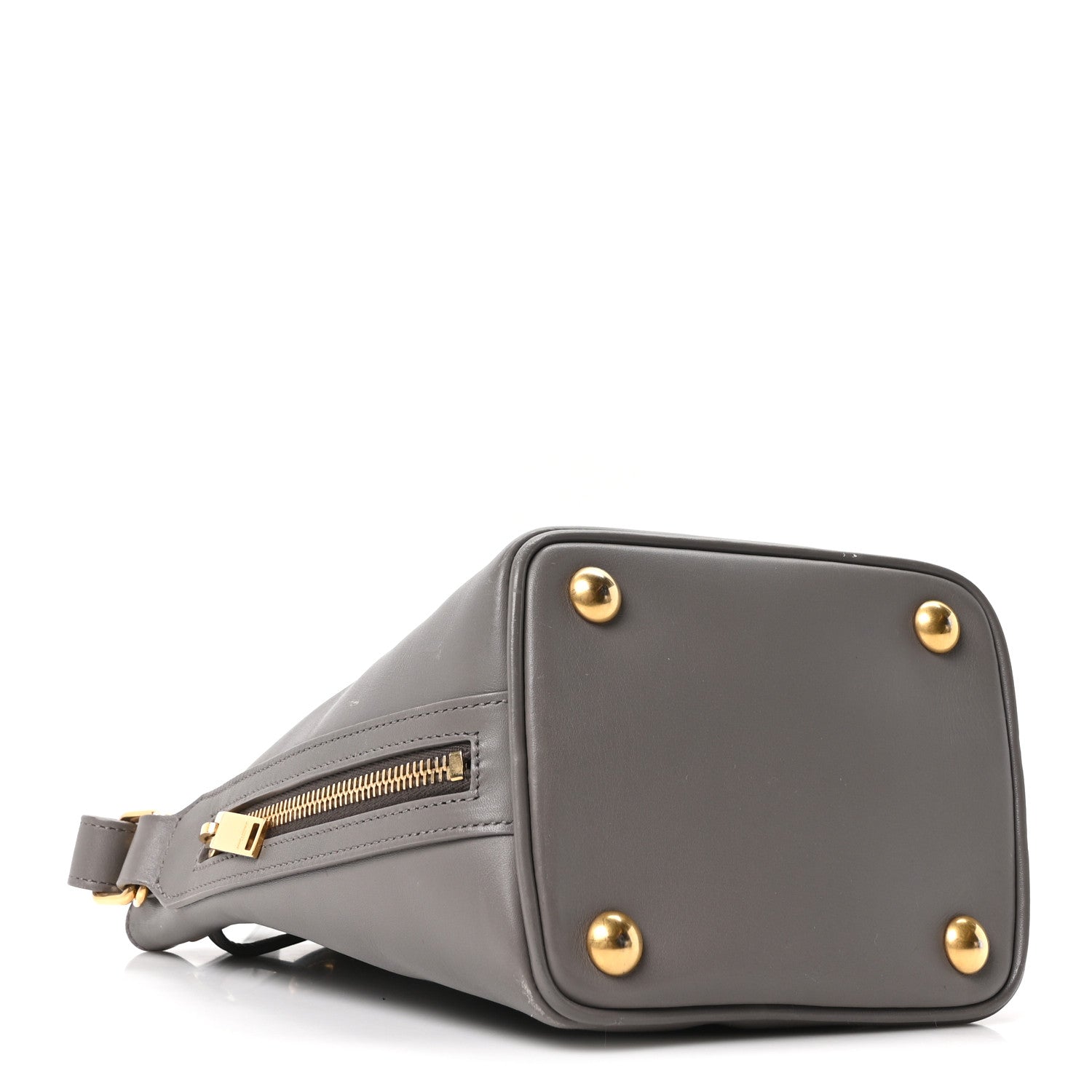 Calfskin Small Emmanuelle Bucket Bag Fog