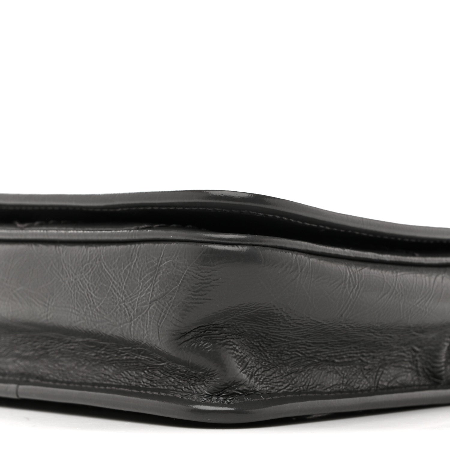 Crinkled Calfskin Matelasse Monogram Niki Chain Wallet Storm