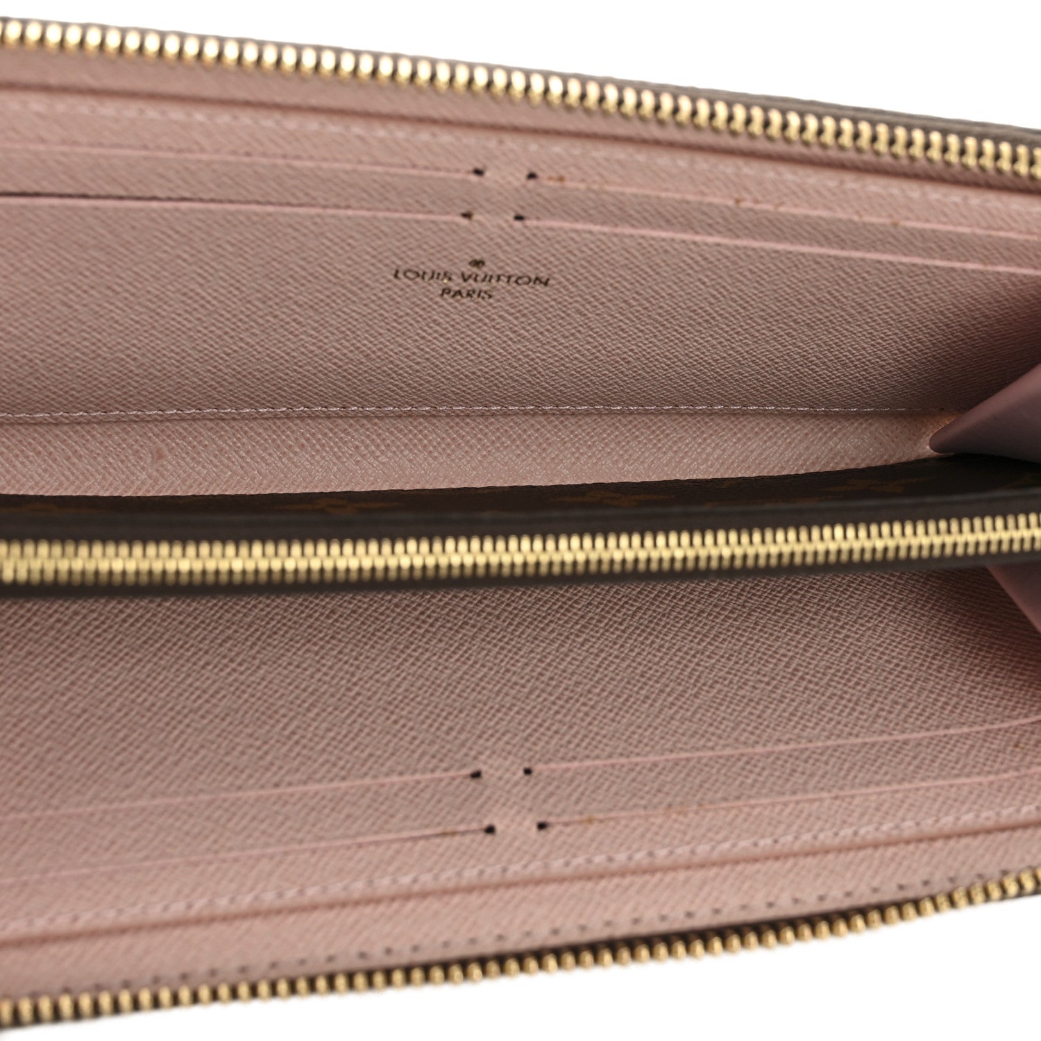 Monogram Clemence Wallet Rose Ballerine