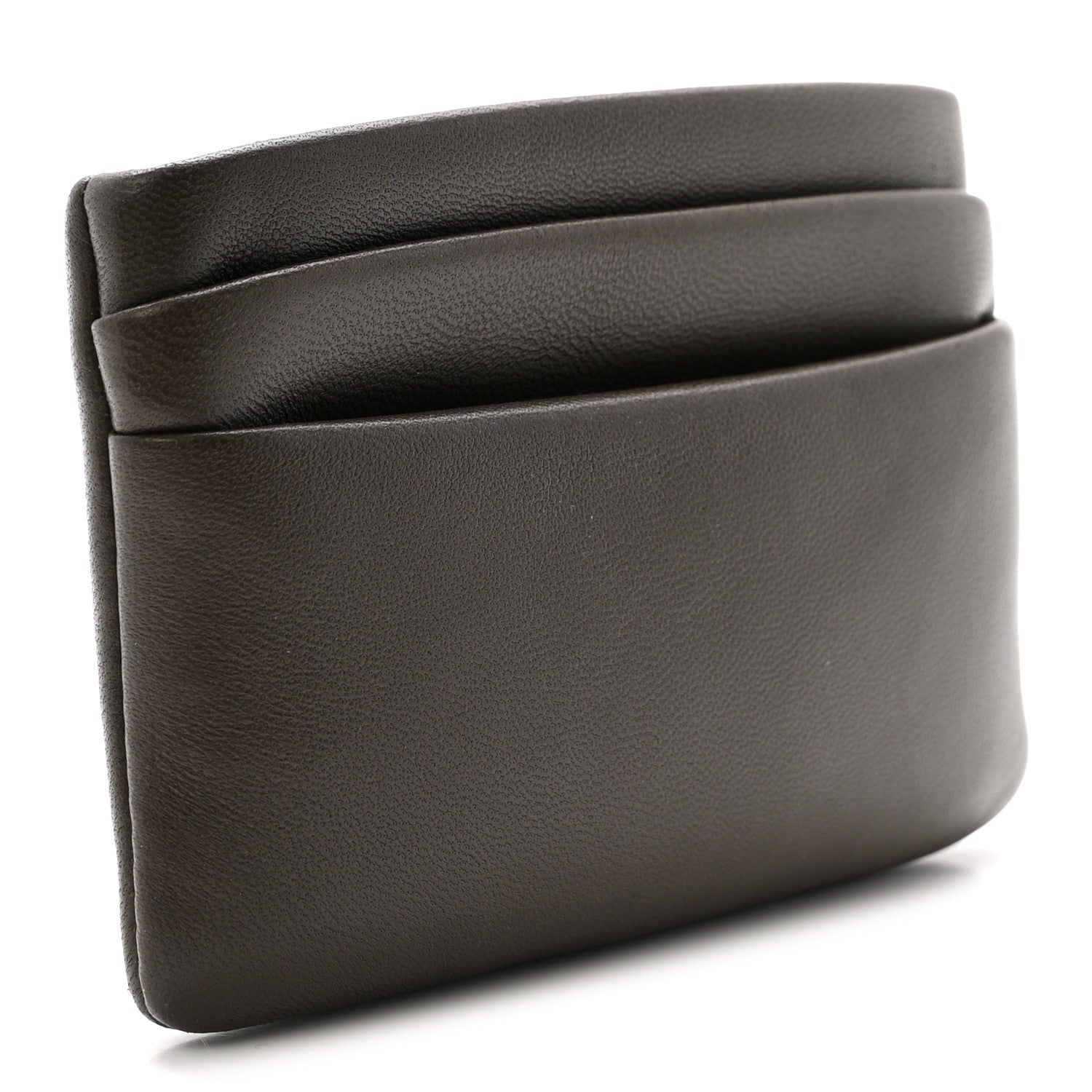 Padded Lambskin Monogram Zip  Holder Light Musk