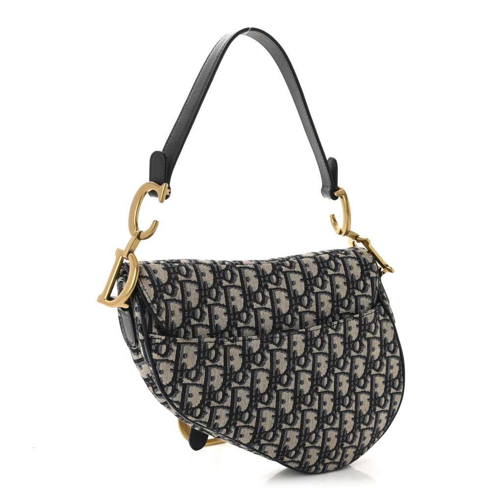 Oblique Saddle Bag Blue